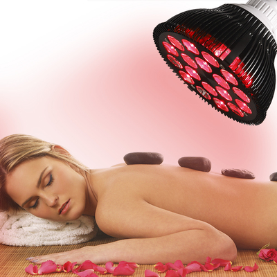 comprar Lâmpada de terapia de luz vermelha 54 W 660 nm 18 LEDs Dispositivo de terapia de luz infravermelha próxima para pele facial fabricação em linha