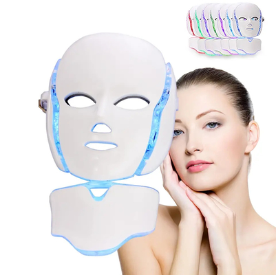 comprar Máscara infravermelha conduzida vermelha da cor dos termas 7 da cara da máscara da terapia clara do rejuvenescimento da pele fabricação em linha