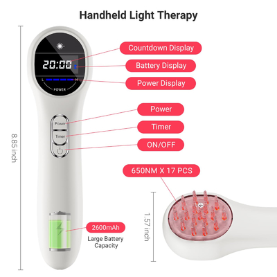 comprar Pente da rebrota do cabelo da luz do diodo emissor de luz de PDT perto do Massager infravermelho do escalpe do crescimento do cabelo fabricação em linha
