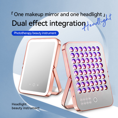 comprar 2 IN 1 maquiagem Espelho Facial Cuidados da Pele Dispositivo de Painel de Terapia de Luz Vermelha fabricação em linha