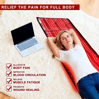 comprar 945pcs LEDs Luz Vermelha Therapy Pads Yoga Mat Led infravermelho Cinturão Luz fabricação em linha