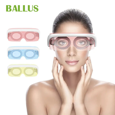 comprar Máskara de terapia ocular LED de 3 cores elétrica portátil Máskara de massagem ocular vibratória fabricação em linha