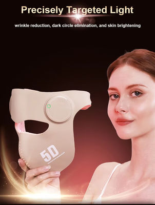 comprar Máscara facial 3D LED com 660nm 460nm 850nm 1064nm ?? 288 LEDs, 2 modos, Terapia de luz vermelha e azul para rejuvenescimento da pele, antienvelhecimento, redução de acne e rugas fabricação em linha