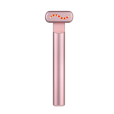 Minicaneta massageadora elétrica para os olhos EMS Red Photon Anti-rugas Vibração Aquecimento Reduz bolsas nos olhos Dispositivo para olheiras