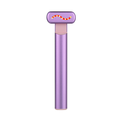 Caneta massageadora de olhos antirrugas Red Photon Bolsas para olhos com aquecimento por vibração Dispositivo para olheiras
