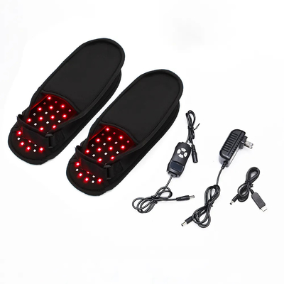 132 LEDS Sapatos Terapia de Luz Vermelha Sapatilha 660nm 850nm Para Aliviar a Dor nos Pés