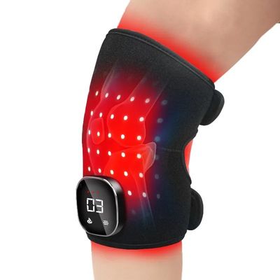Controlador recarregável sem fio Terapia de vibração de luz vermelha Massagem de joelho para alívio de dor nas articulações / cotovelo / ombro