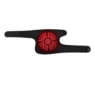 Brace de terapia com luz vermelha aquecida para joelho e articulações  660nm/850nm infravermelho com massagem por vibração, controlador sem fio para dor e inflamação