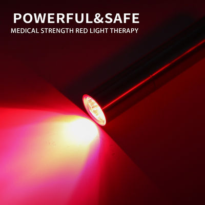 Terapia clara vermelha Handheld da luz do diodo emissor de luz da tocha da terapia de 9W 660nm para o pescoço